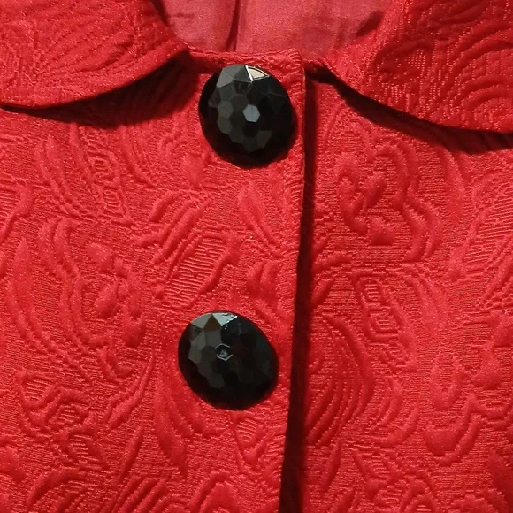 Red Women's Swing Jacket Size Large - Picture 4 of 6